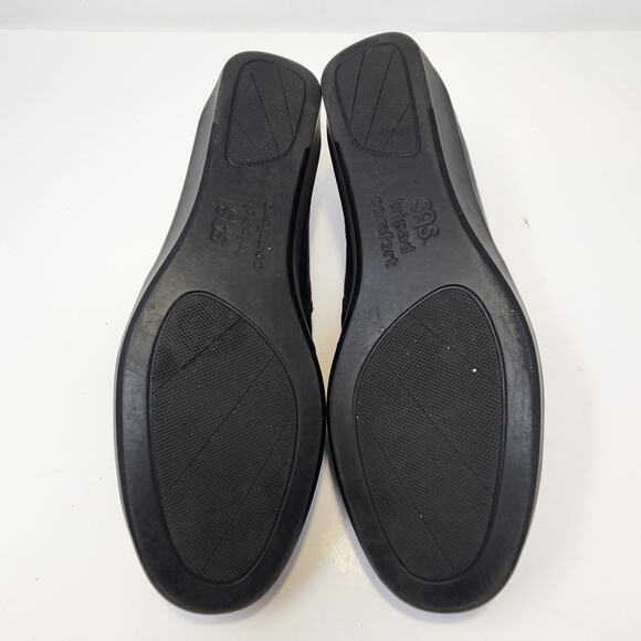 SAS Women Nora Navy Blue Leather Slip On Loafers Size 9.5 M Lizard Print comfort - Picture 8 of 8